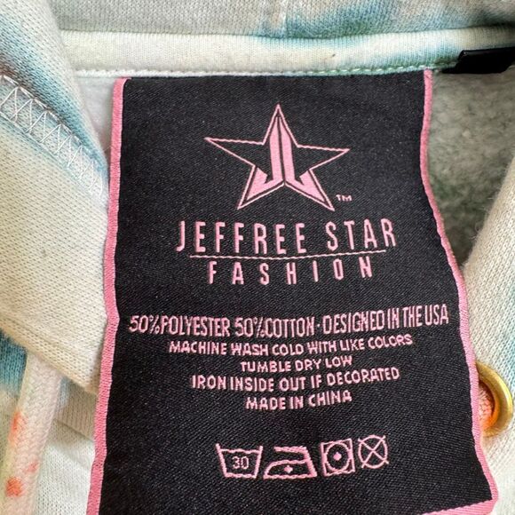 Jeffree Star Christmas Holiday Snowcone Tie Dye Hoodie Red Green Large - Picture 4 of 6